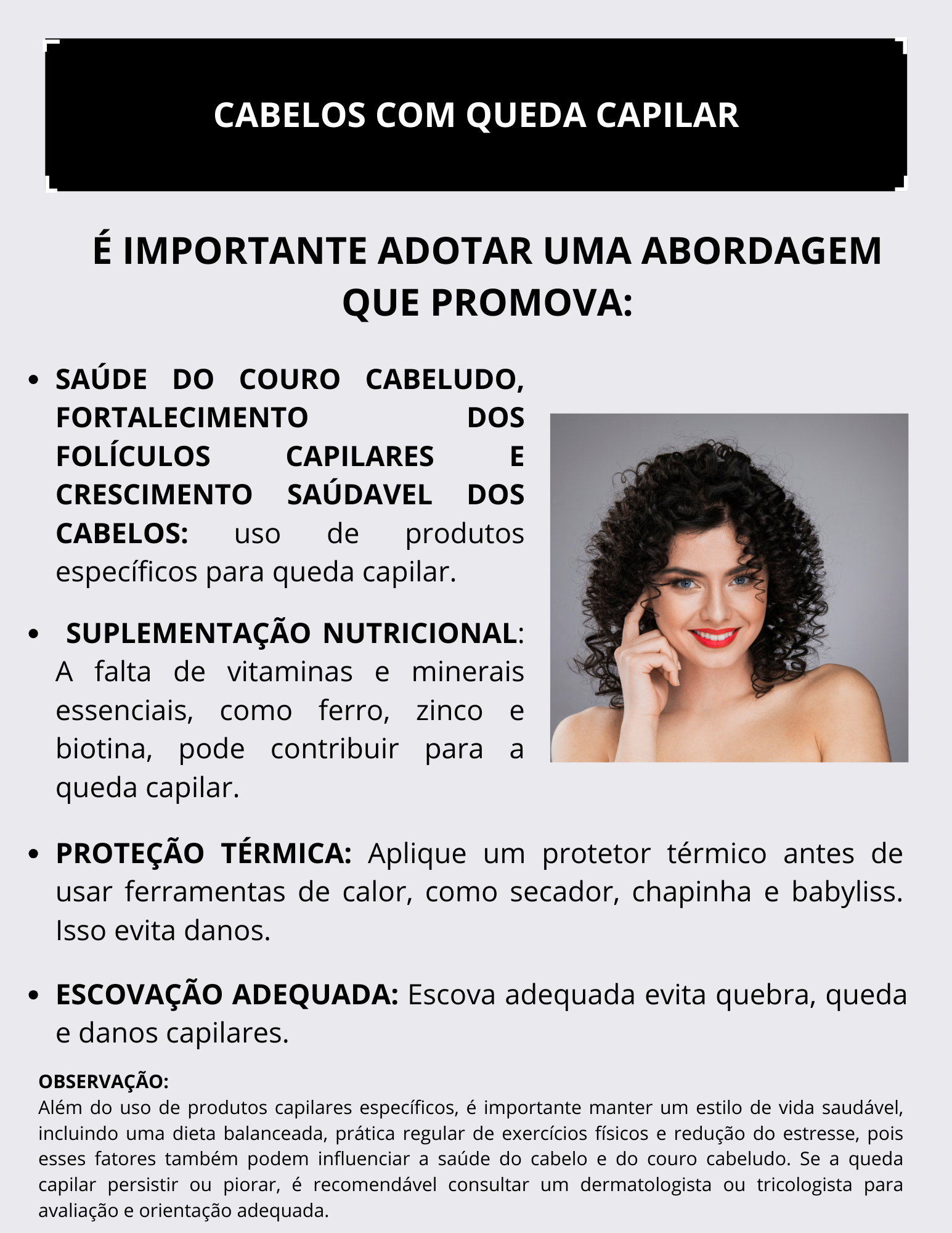 Capa Dor Cabelos com queda